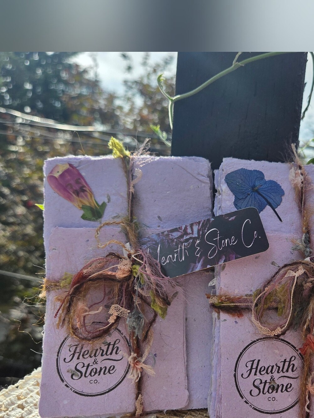 Hearth & Stone Co. Handmade Lavender Intention Paper Bundle